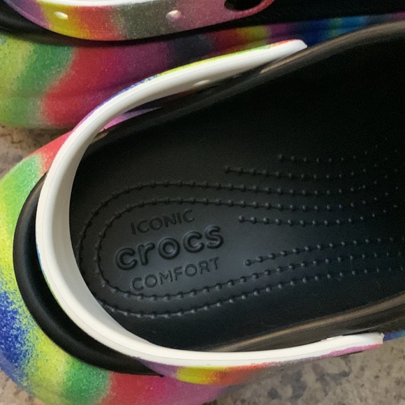 Black and Rainbow Platform Crocs 🌈 - Picture 5 of 17